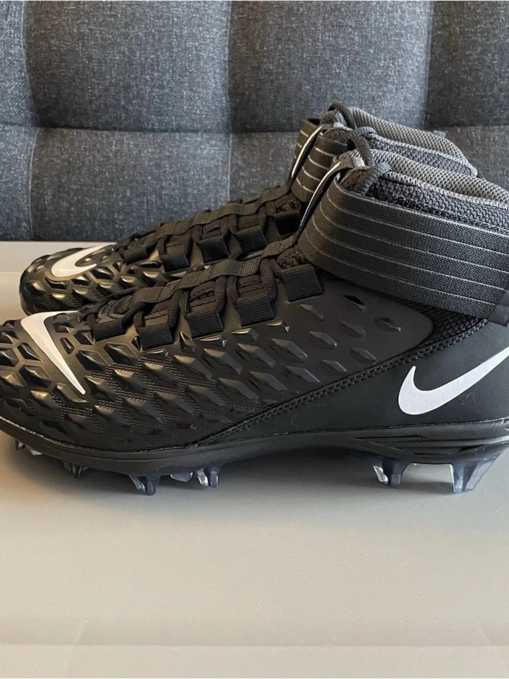 NIKE FORCE SAVAGE PRO 2 FOOTBALL CLEATS BLACK WHITE AH4000-002